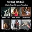 Rechargeable Safe Sound Personal Alarm,140dB Self Defense Keychain with LED Light, Women Personal Alarm SOS Safety Alert Device Key Chain to Carry (White)