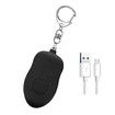 Rechargeable Safe Sound Personal Alarm,140dB Self Defense Keychain with LED Light, Women Personal Alarm SOS Safety Alert Device Key Chain to Carry (Black)