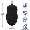 Rechargeable Safe Sound Personal Alarm,140dB Self Defense Keychain with LED Light, Women Personal Alarm SOS Safety Alert Device Key Chain to Carry (Black)