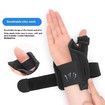 1P Left Hand Wrist Brace Thumb Spica Splint for Arthritis Numbness Tendonitis Trigger Finger Thumb Stabilizer Compression Aluminum Plate Support
