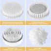 Electric Body Brush Back Brush with 4 Replacement Heads, Battery Operated, Long Handle Silicone Body Scrubber for Men Women Massage Exfoliating (Gray)