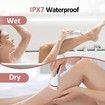 Epilator for Women, 6 in 1 Hair Removal Epilator, Shaver, Face Razor, Facial Brush, Face Massage and Body Exfoliator, Hair Removal for Women (Pink)