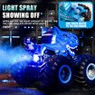 RC Monster Trucks Remote Control Cars Kids Mechanical Dino Toy Stunt Car With Upgraded Wheels Lights Spray,Best Birthday Gift Color Blue