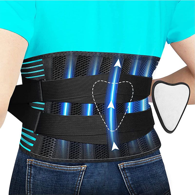 Size 2XL Sparthos Lumbar Support Belt Immediate Relief from Back Pain Sciatica Breathable With Lumbar Pad Adjustable Lower Back Waist Brace For Men Women