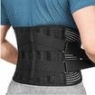 Size 2XL Sparthos Lumbar Support Belt Immediate Relief from Back Pain Sciatica Breathable With Lumbar Pad Adjustable Lower Back Waist Brace For Men Women
