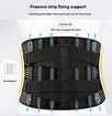 Size XL Sparthos Lumbar Support Belt Immediate Relief from Back Pain Sciatica Breathable With Lumbar Pad Adjustable Lower Back Waist Brace For Men Women