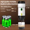 Portable Rechargeable Electric Espresso Machine Car Coffee Maker Self-Heating,Cold & Hot Dual Extraction for Travel,Camping -White
