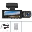 HD Dual Lens Car Recorder Dual Recording WiFi Infrared Night Vision for Driving Safety Not Include Memory Card