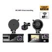 Triple Recording 2 Inch Dual Lens 1080P HD Dash Cam WIFI Mobile Connectivity Night Vision Not Include Memory Card