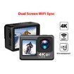 Dual Screen 4K HD Waterproof Sports Camera EIS Anti Shake WiFi Sync Black Not Include Memory Card