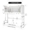 Dish Drying Rack Holder Drain Caddy Kitchen Drainer Cutlery Plate Cup Utensil Storage Over The Sink Organiser Enclosed With Hook Door 95cm