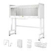 Dish Drying Rack Holder Drain Caddy Kitchen Drainer Cutlery Plate Cup Utensil Storage Over The Sink Organiser Enclosed With Hook Door 95cm