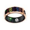 Smart Ring Color Screen Men Women Smart Touch Fitness Ring Multi-Modes Fitness Tracker Rate Pedometer Sleep Monitoring Size 10 Color Gold