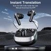 Language Translator Earbuds,Real Time 144 Languages Translate Bluetooth Earbuds,Translation Headphones Wireless High Precision Translation Headphones