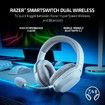 Barracuda X Wireless Gaming & Mobile Headset for PC, PlayStation, Switch, Android, iOS, 2.4GHz Wireless and Bluetooth with Detachable Mic (White)