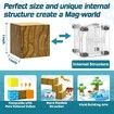 54 PCS Magnetic Blocks-Build Mine Magnet World Frozen Edtion,Toys for Girls, STEM Sensory Kids Games Toys for Kids Christmas Birthday Gifts