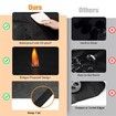 Under Grill Mat for Outdoor Grill,Double-Sided Fireproof Grill Pad,Indoor Fireplace/Fire Pit Mat,Oil-Proof Waterproof BBQ Protector(165*91cm)