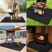 Under Grill Mat for Outdoor Grill,Double-Sided Fireproof Grill Pad,Indoor Fireplace/Fire Pit Mat,Oil-Proof Waterproof BBQ Protector(165*91cm)