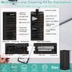 32 in 1 Cellphone Cleaning Kit with Port& Cable Cleaner,Stylus Pen,SIM Tool Multi-Device Cleaner for Mobile Phone,Laptop,Keyboard Camera Lens(Black)