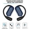 Language Translator Earbuds,3-in-1 Translation Earbuds with 144 Languages Online,Bluetooth 5.4 Intelligent Touch Screen Ear Buds Real Time (Blue)