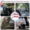 2 Pack Car Handle Assist for Elderly Car Door Handle for All Vehicles Car Support Handle, Portable Assistive Device for Elderly (Red)