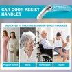 2 Pcs Car Door Assist Handle, Vehicle Support Handles Seatbelt Cutter Window Breaker Portable Automotive Car Handle Assist for Elderly and Car Emergency Tool