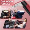 Car Door Handle for Elderly, Portable Auto Cane for Seniors, Multifunctional Vehicle Door Latch Handles, Car Gadgets (Red)
