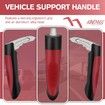 Car Door Handle for Elderly, Portable Auto Cane for Seniors, Multifunctional Vehicle Door Latch Handles, Car Gadgets (Red)