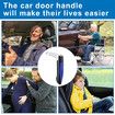 Car Door Handle for Elderly, Portable Auto Cane for Seniors, Multifunctional Vehicle Door Latch Handles, Car Gadgets (Blue)