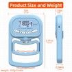 Grip Strength Trainer, Rechargeable Electronic Hand Dynamometer, Digital Grip Strength Tester with LCD Display, Blue