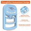 Grip Strength Trainer, Rechargeable Electronic Hand Dynamometer, Digital Grip Strength Tester with LCD Display, Blue