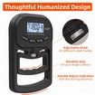 Grip Strength Trainer, Rechargeable Electronic Hand Dynamometer, Digital Grip Strength Tester with LCD Display, Black