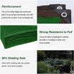 3mx4m Garden Shade Cloth Sunshade Mesh UV Protection with Grommets, Sun-Resistant Shade Netting for Plant Cover,Patio,Deck, Easy to Install