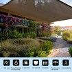 4mx4m Garden Shade Cloth Sunshade Mesh UV Protection with Grommets, Sun-Resistant Shade Netting for Plant Cover,Patio,Deck,High Density Shade Fabric