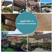 4mx4m Garden Shade Cloth Sunshade Mesh UV Protection with Grommets, Sun-Resistant Shade Netting for Plant Cover,Patio,Deck,High Density Shade Fabric