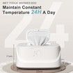 Wipe Warmer,3-Gear Smart Precise Temperature Control Large Capacity Wet Wipes Dispenser With Bright LED Ample Lights for Nighttime Changes