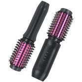 Cordless Hair Curling Iron Brush 3-in-1 Portable Wave Curling Wand, 1.5 Inch Ionic Heated Brush,USB Rechargeable Hair Curler, 1 Pack-Black