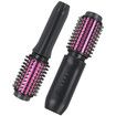 Cordless Hair Curling Iron Brush 3-in-1 Portable Wave Curling Wand, 1.5″ Ionic Heated Brush,USB Rechargeable Hair Curler, 1 Pack-Black