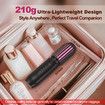 Cordless Hair Curling Iron Brush 3-in-1 Portable Wave Curling Wand, 1.5″ Ionic Heated Brush,USB Rechargeable Hair Curler, 1 Pack-Black