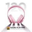 Picun B8 Bluetooth Headphones,120H Playtime Headphones Wireless Bluetooth with 3 EQ Modes,Low Latency,Hands-Free Calls,Over Ear Headphones Pink