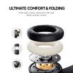 Picun B8 Bluetooth Headphones,120H Playtime Headphones Wireless Bluetooth with 3 EQ Modes,Low Latency,Hands-Free Calls,Over Ear Headphones Black