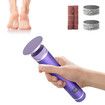 Electric 2 in 1 Foot Callus Remover File Nail Grinder Rechargeable Pedicure Tools for Feet with Sandpaper,Adjustable Speeds