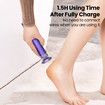 Electric 2 in 1 Foot Callus Remover File Nail Grinder Rechargeable Pedicure Tools for Feet with Sandpaper,Adjustable Speeds