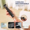2in1 Rechargeable Electric Callus Remover for Feet Pedicure Manicure Tool Cordless USB Foot File Kit with Sandpaper Discs(Black)