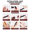 2in1 Rechargeable Electric Callus Remover for Feet Pedicure Manicure Tool Cordless USB Foot File Kit with Sandpaper Discs(Black)