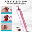 2in1 Rechargeable Electric Callus Remover for Feet Pedicure Manicure Tool Cordless USB Foot File Kit with Sandpaper Discs(Pink)