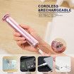2in1 Rechargeable Electric Callus Remover for Feet Pedicure Manicure Tool Cordless USB Foot File Kit with Sandpaper Discs(Pink)