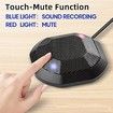 Portable USB Conference Microphone 360 Degree Omnidirectional Condenser Computer For PC Conference Chatting Gaming Recording