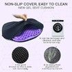 3D Gel Seat Cushion Cooling Soft Breathable For Office, Car Seat Cushion For Long Sitting Color Purple