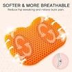 3D Gel Seat Cushion Cooling Soft Breathable For Office, Car Seat Cushion For Long Sitting Color Orange